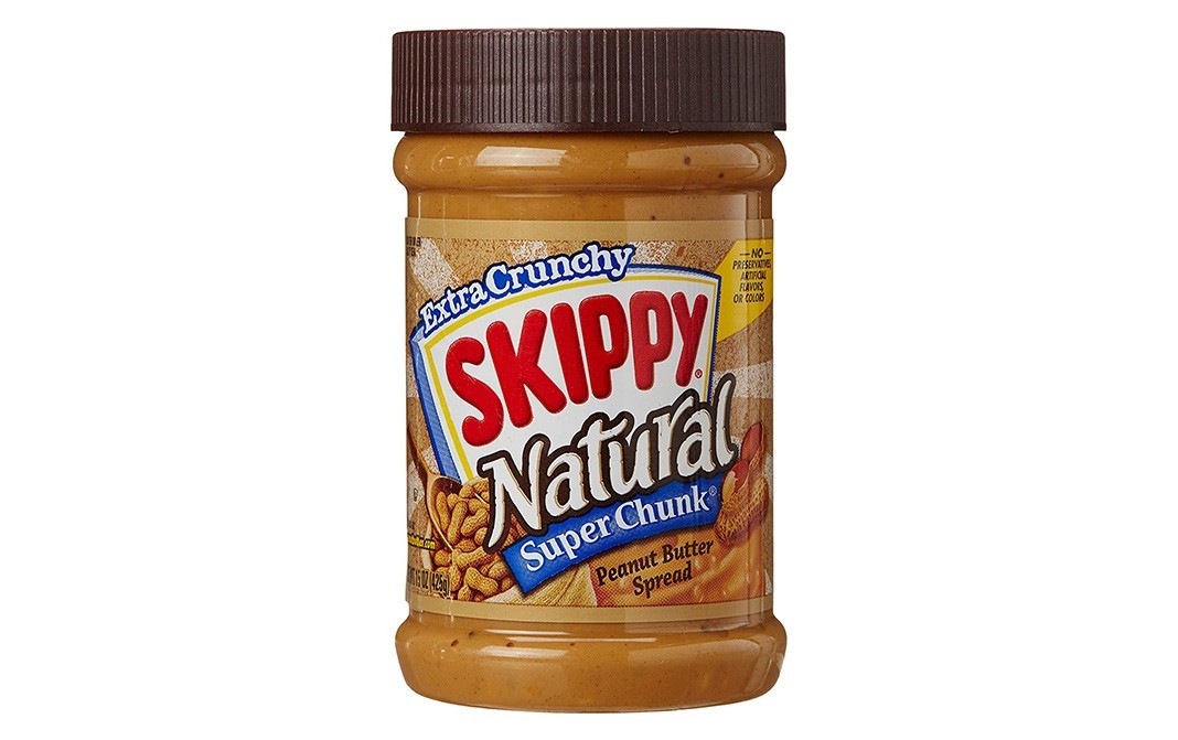 Skippy Natural Super Chunk Peanut Butter Spread Extra Crunchy   Plastic Jar  425 grams